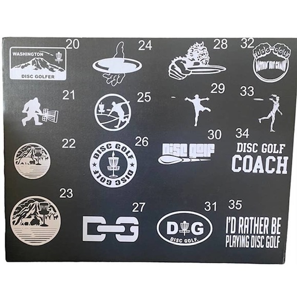 Disc Golf Vinyl Decals Stickers Car Truck RV Window Multiple Styles To CHOOSE - Picture 2 of 11